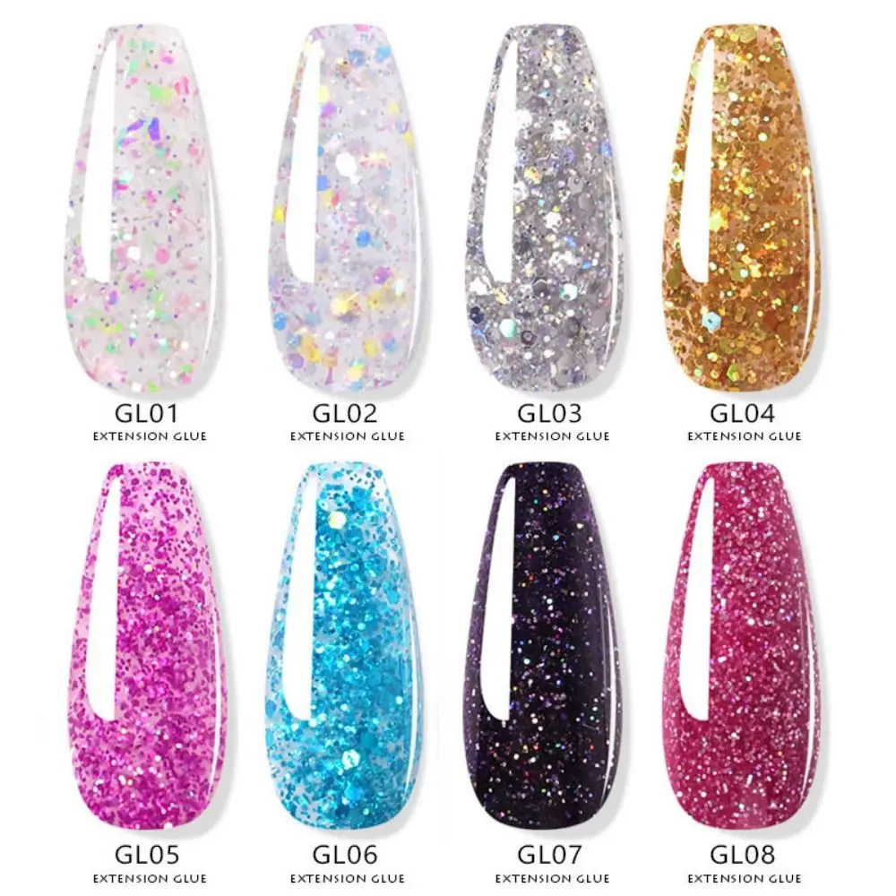 Hot เล็บฝรั่งเศสเล็บ UV เจล Polychrome Nail Builder เจลเจลผู้หญิง