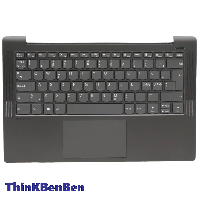 NDC Nordic Black Keyboard Upper Case Palmrest Shell Cover For Lenovo Ideapad 5 14 14IIL05 14ARE05 14ALC05 14ITL05 5CB1A13883