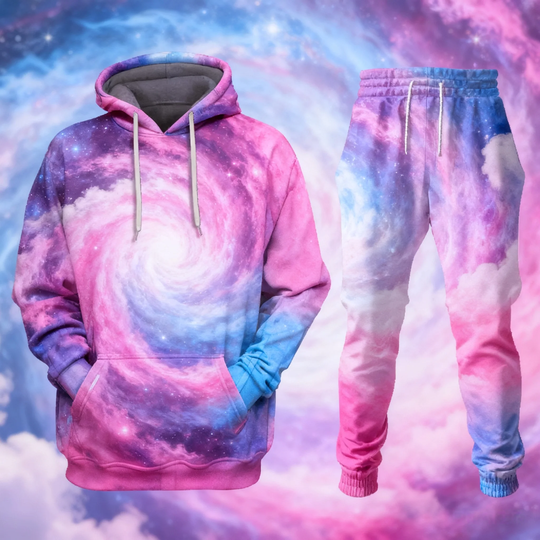 

Костюм с капюшоном с 3D принтом «Вселенная Галактика планеты», мужские толстовки, спортивные штаны, повседневный модный спортивный костюм из двух предметов, комплект для бега