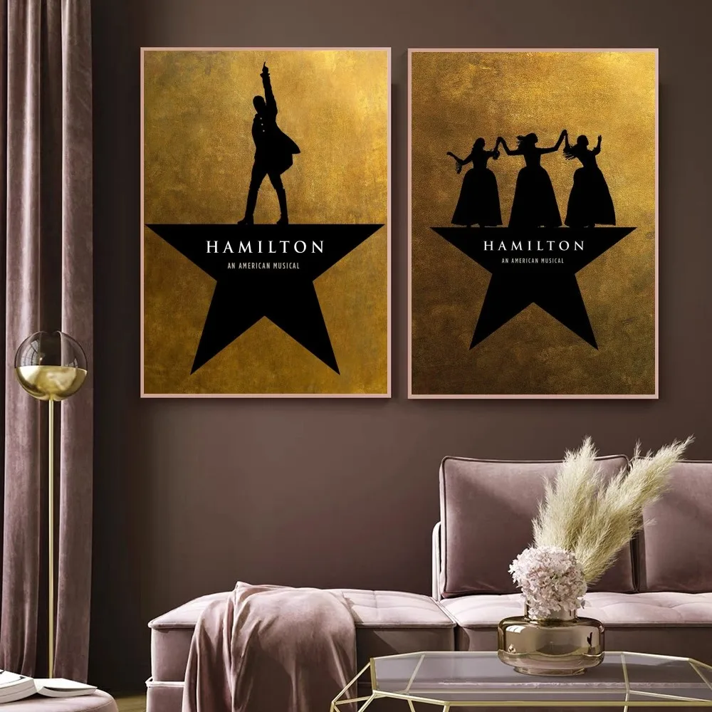 American Classic H-Hamilton-ES Musical Play Poster Prints Wall Painting Bedroom Living Room Decoration Office Home