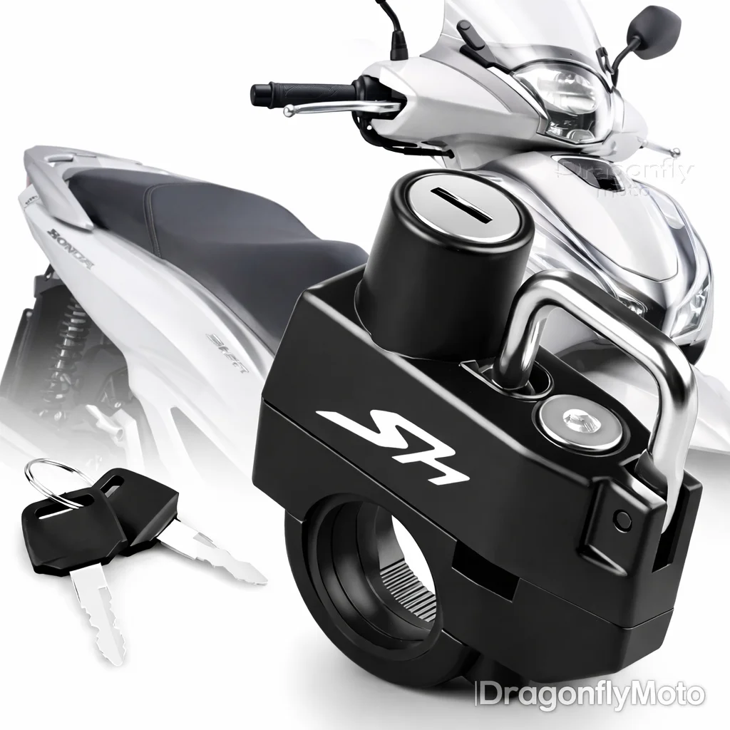 

Замок для мотоциклетного шлема для HONDA SH125, SH125i, SH300, SH300i, SH 125, 150i, SH 300, 300i – противоугонное устройство для крепления шлема