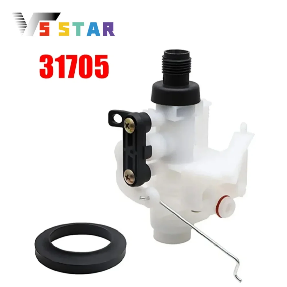 

ABS Version Thetford Aqua Magic V Toilet Water Valve For Aqua Magic V Foot Pedal Flush Low High 31652 31671 31687 31663 Silver