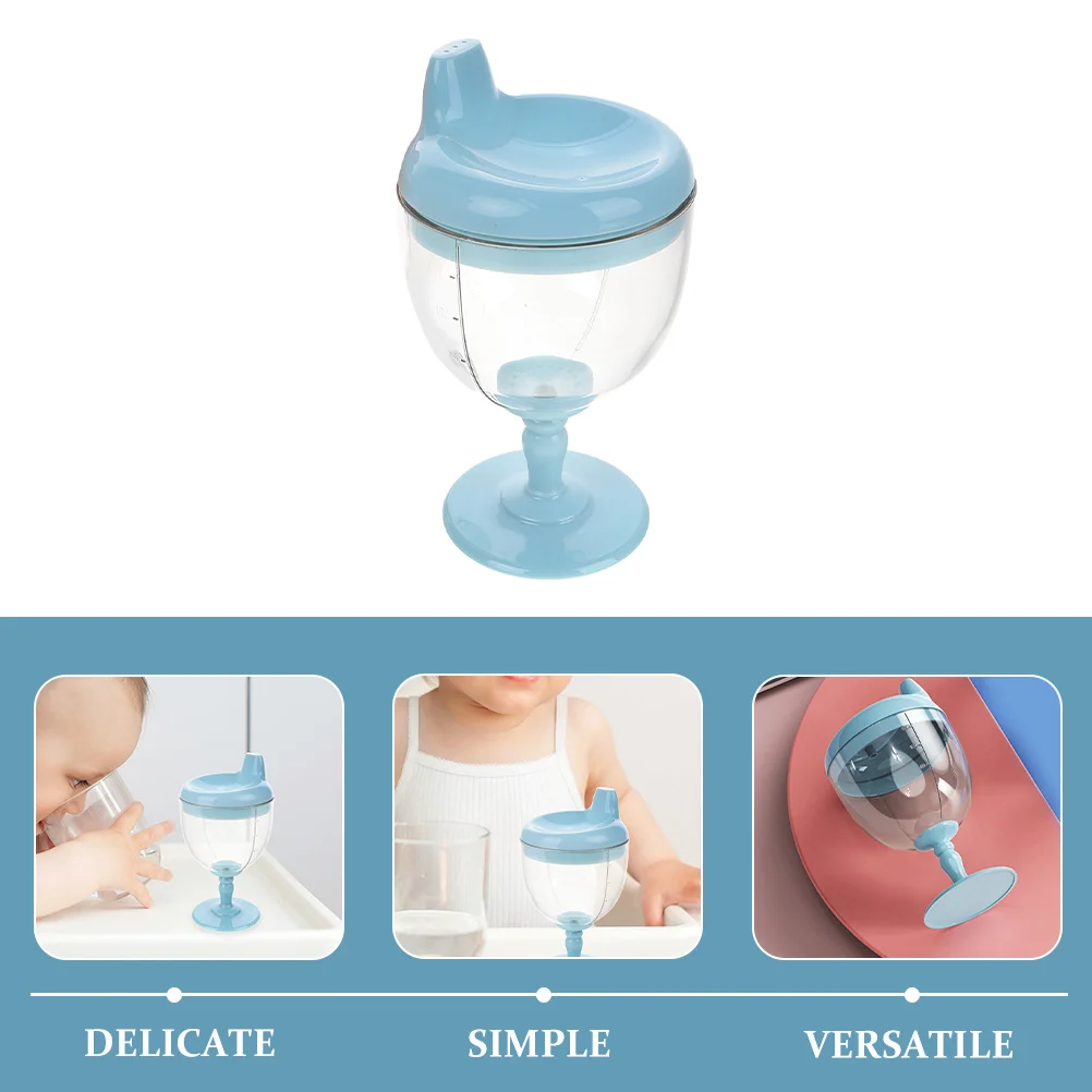 Gobelet pour enfants, tasse sans déversement, gobelet en plastique haute transparence, Design amusant coloré pour jus de café, boissons froides pour bébé