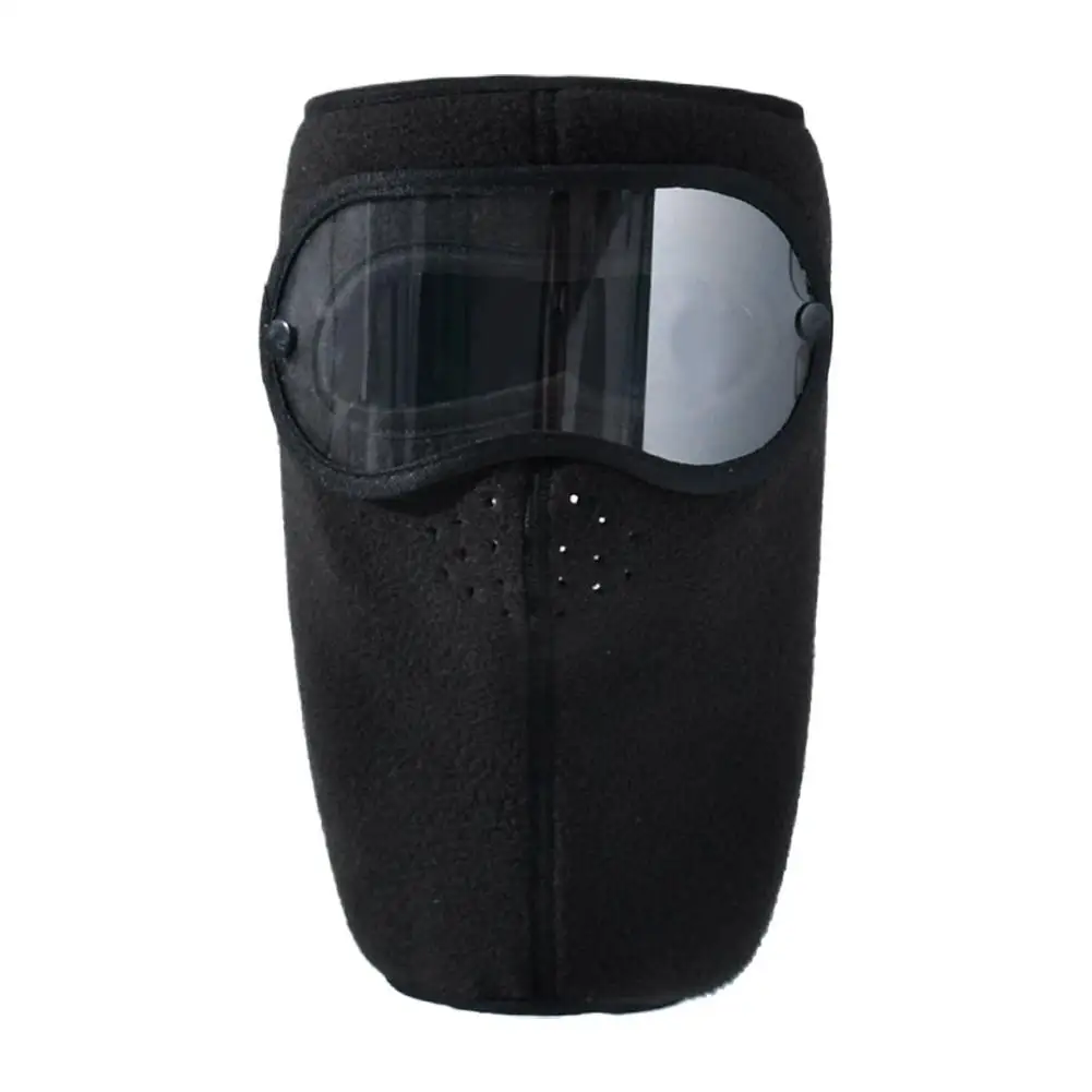 

Anti-fog Cycling Cap Balaclava Windproof Face Warm Mask Winter Cap Ski Breathable Masks Fleece Face Caps With HD Goggles