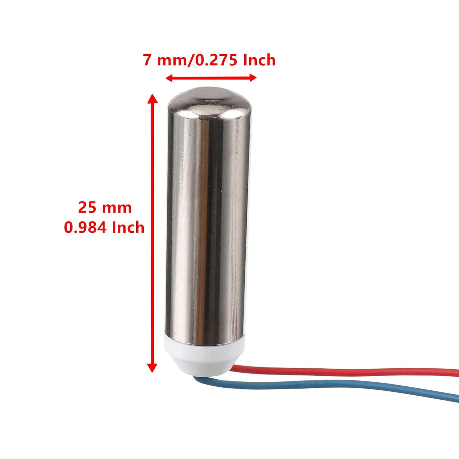 2PCS 7x25mm DC Coreless Vibration Motor Massager Motor for Electric Toothbrush Waterproof 18000rpm