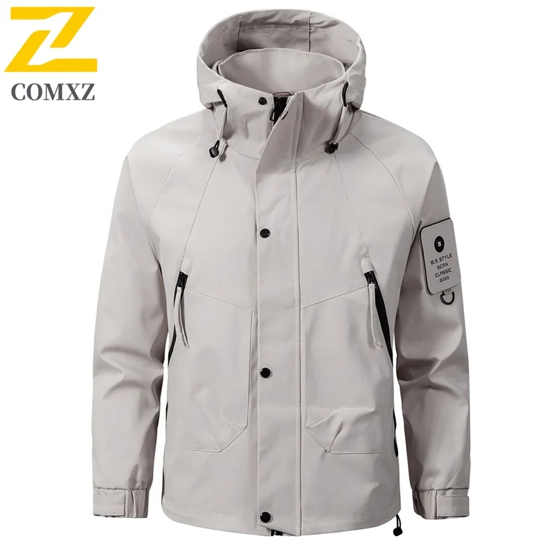 

Spring Men's Charge Jacket New Outdoor Multi Functional Photography Windproof Waterproof Wear Resistant Coat Men's Clothing 4XL