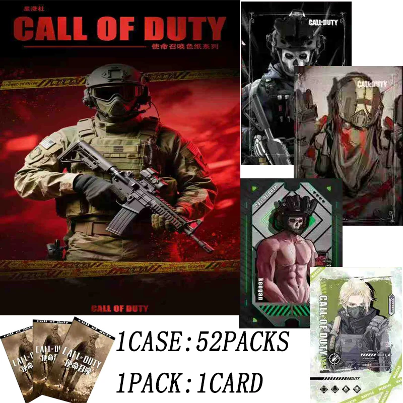 

Wholesale Otome Call Of Duty COD Collectible Cards Full Set 52pcs Anime Military Theme Character Collection Gift For Gamers