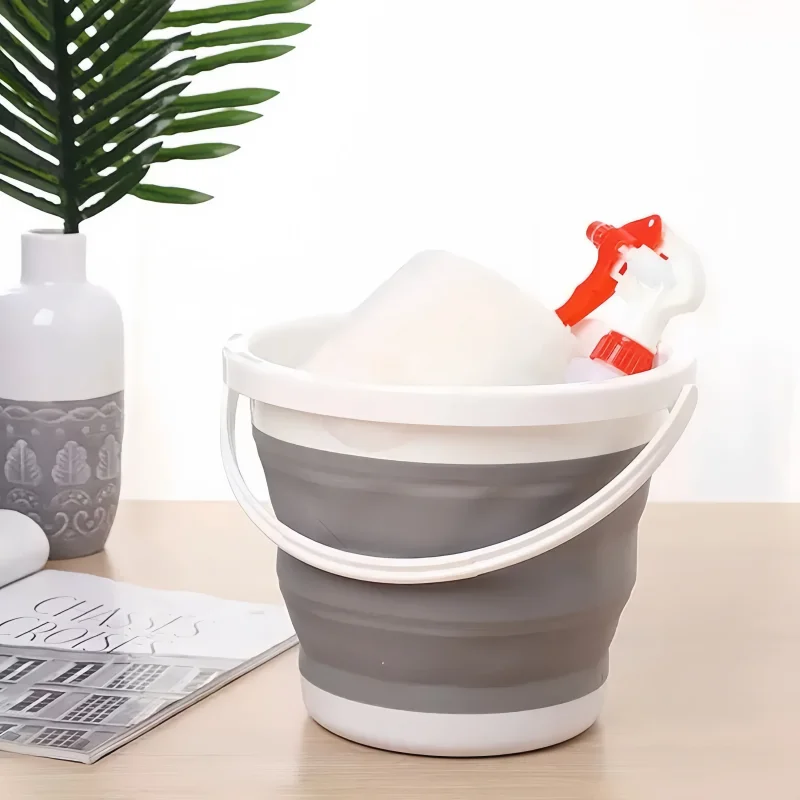 1 pc Multifunctional Folding Bucket, Portable Bucket with Reinforced Handles, Space-Saving, Suitable for Various Scenarios