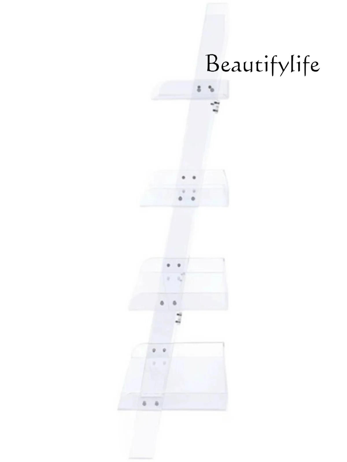 

Transparency Organic Glass Storage Multi-Layer Integrated Wall Shelf Study Acrylic Floor-Standing Shelf