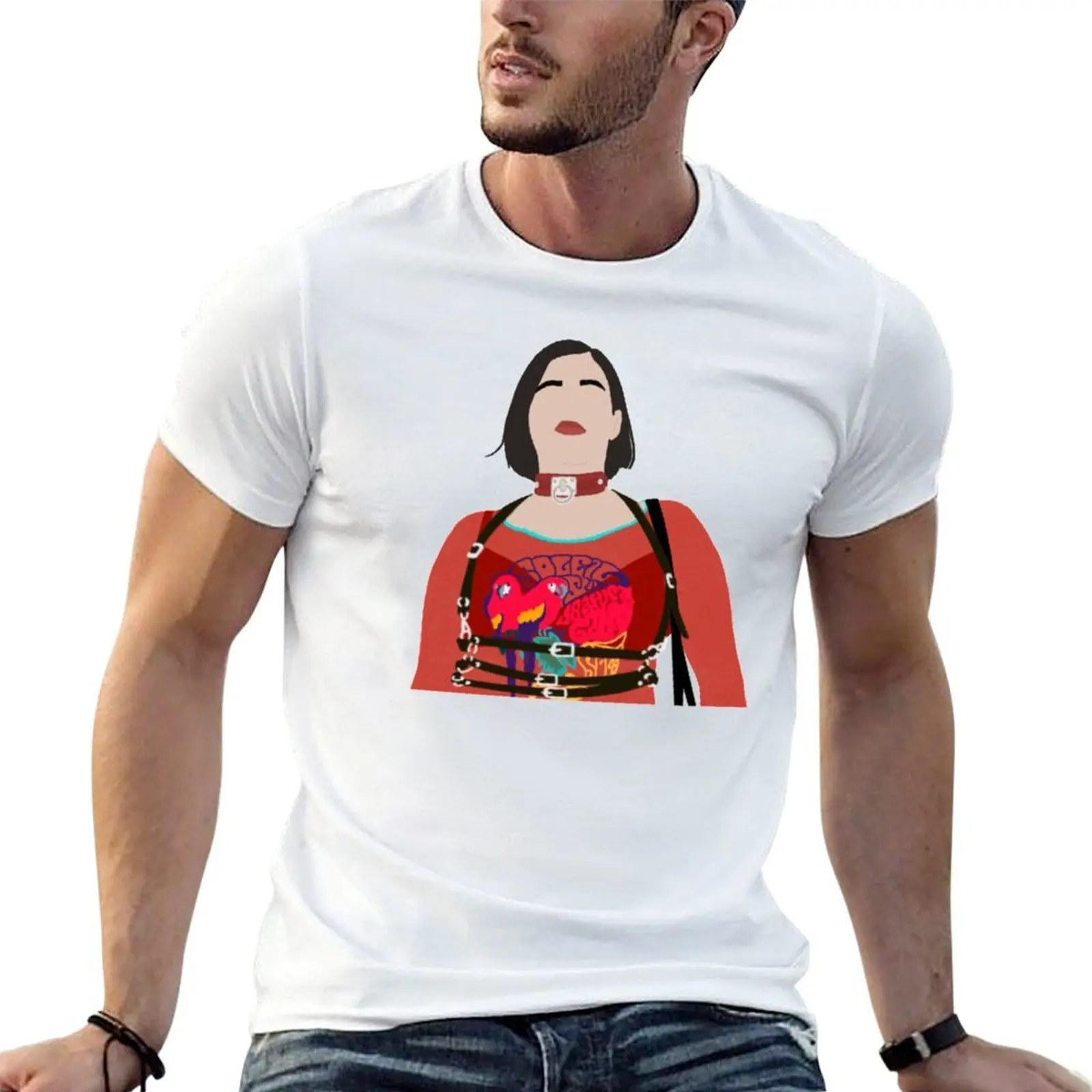 Kat Hernandez Euphoria T-shirt en coton à manches courtes, décontracté et doux