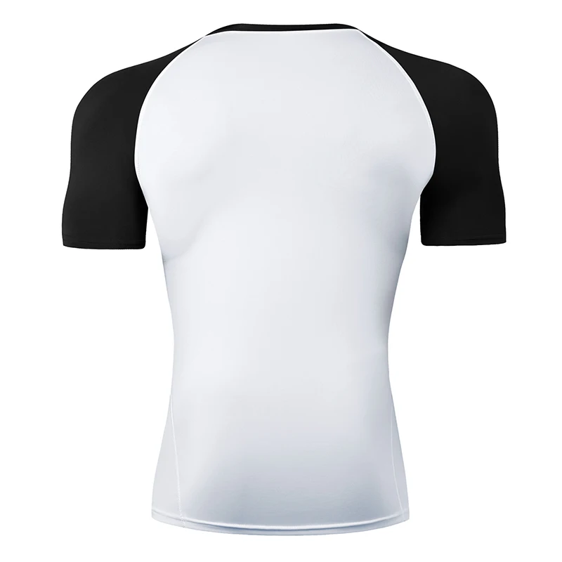 Men's Graphic Short Sleeve Compression Shirt Summer Athletic Quick Dry Tshirt Tees Tops Gym Workout Running Baselayer Undershirt 2