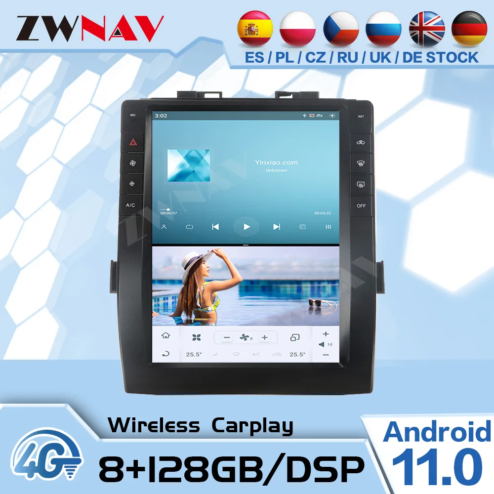 

Мультимедийный плеер Qualcomm 665, 128 ГГц, экран Тесла, Android, для Toyota Alphard 2015-2019, видеоплеер, GPS-приемник, аудио, стерео, головное устройство