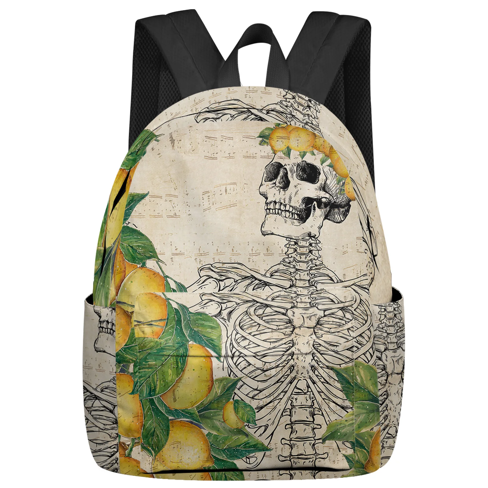 

Skull Lemon Retro Feminina Backpacks Teenagers Student School Bags Laptop Custom Backpack For Men Women Female Travel Mochila