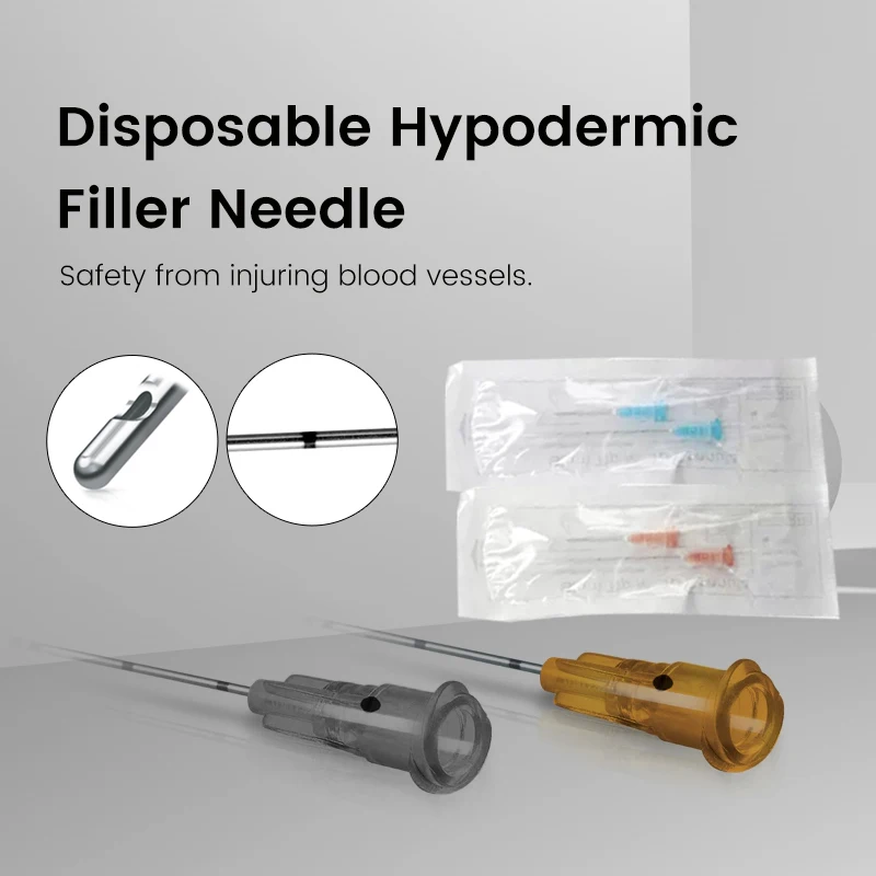 Blunt-tip Cannula 10/20/50/100pcs Korea Manufacturer Supply 22G 50mm 25G 70mm Disposable Blunt Needle for filler