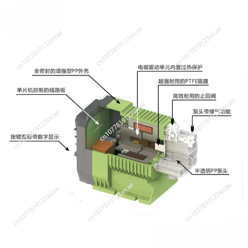 Dosing Pump Metering Pump Electromagnetic Diaphragm  Acid And Alkali Resistant Dosing  Small Water Equipment