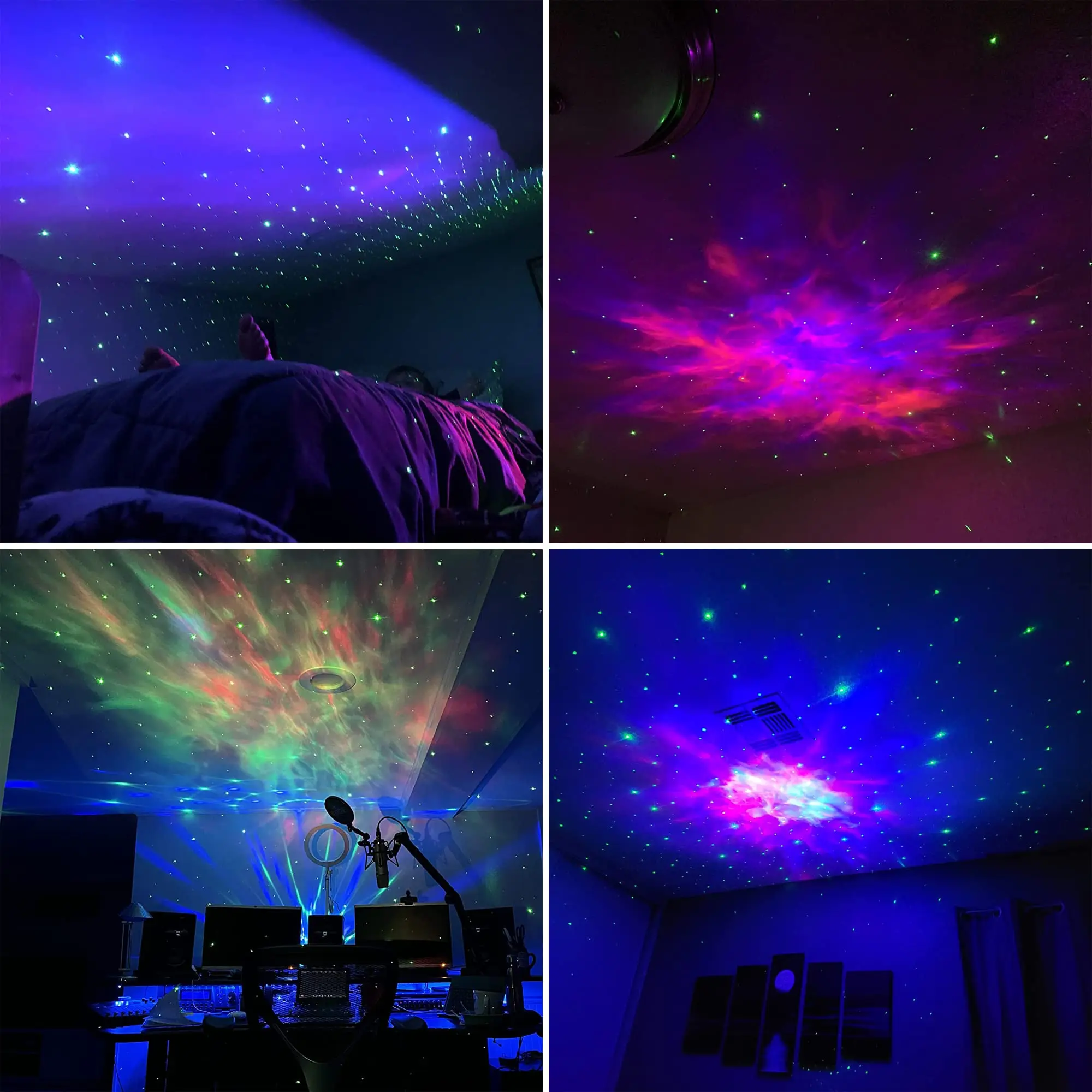 Galaxy Projector, Star Projector Galaxy Light, Night Light for Bedroom Ceiling Gaming Room Decor,Sky Starry Nebula Aurora Lamp