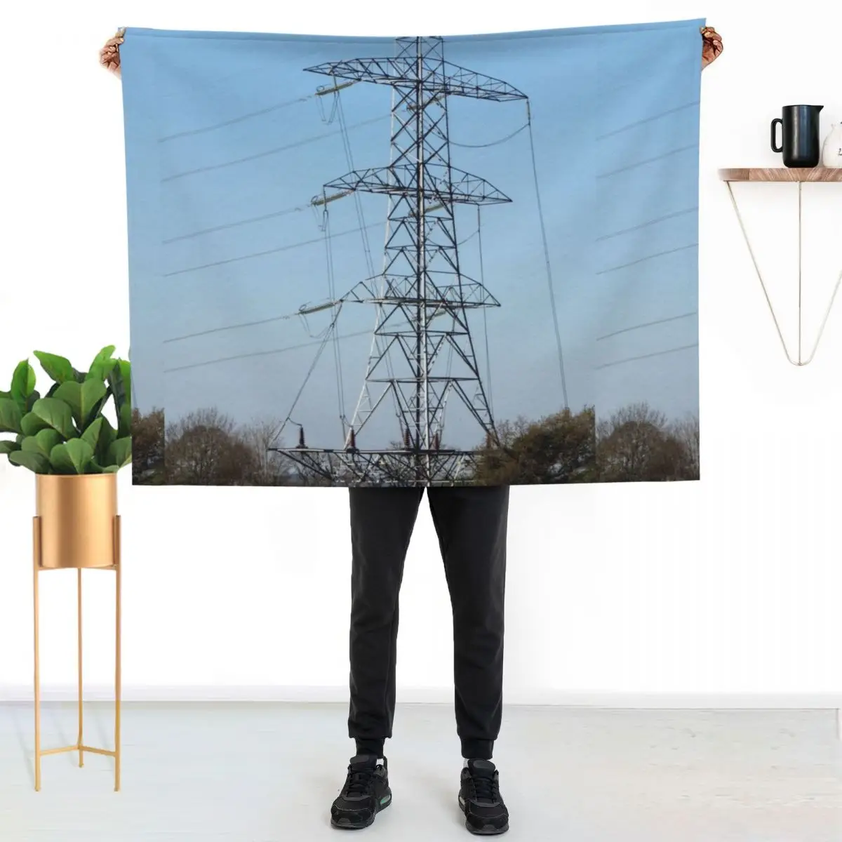 Electricity Pylon Throw Blanket Extra Large Throw halloween Baby Large for sofa Thins Blankets