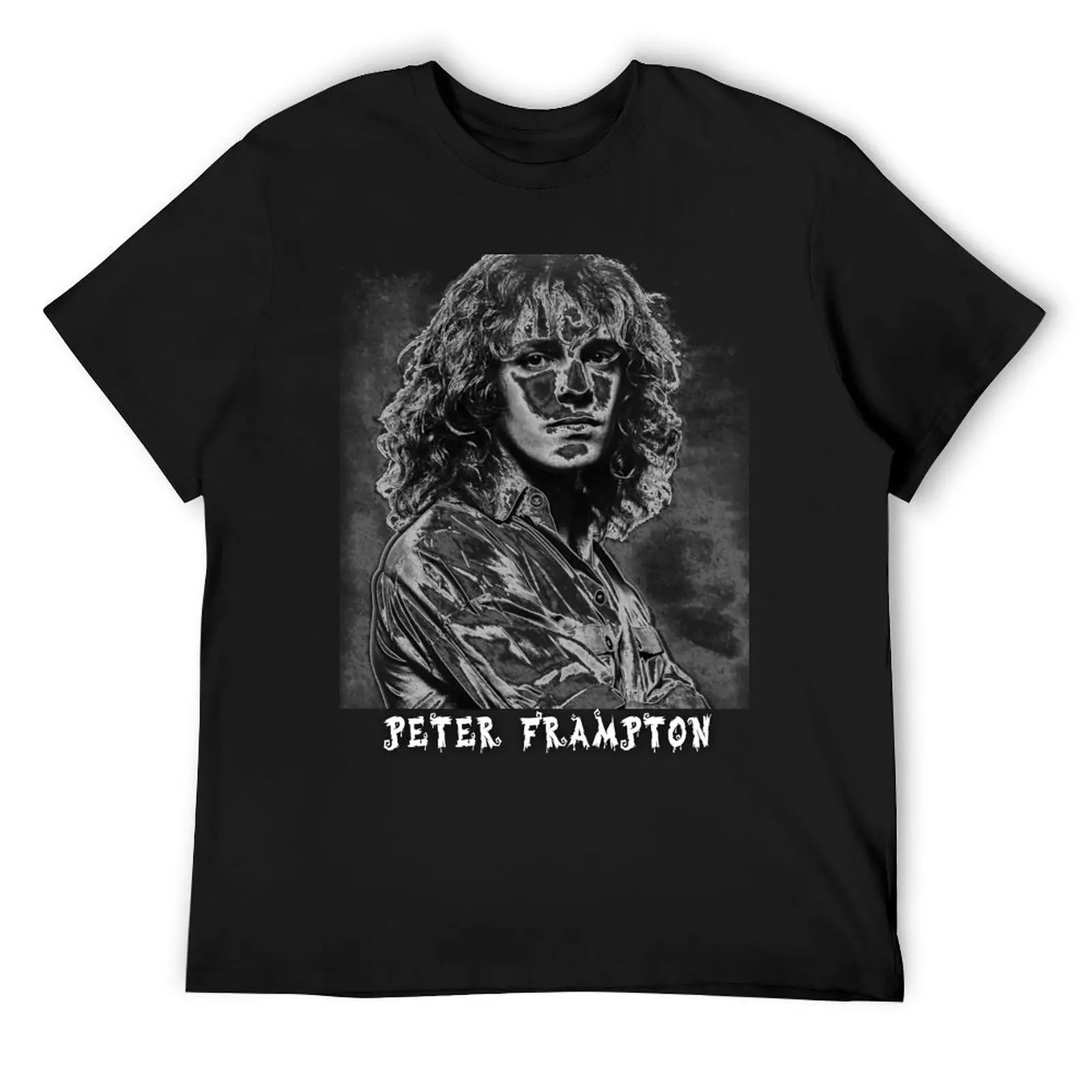 peter frampton t shirt T-Shirt Short sleeve tee boys whites basketball graphic tees Men's clothing