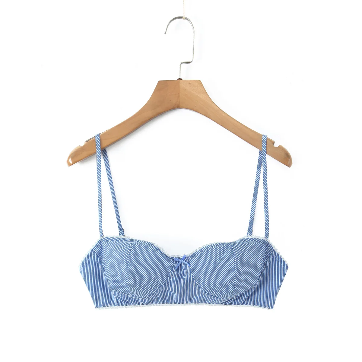 

Женский полосатый бюстгальтер с кружевной отделкой, вырезом в форме сердца, легкими чашечками и мягкой подкладкой, из хлопковой ткани, для стильного и элегантного образа. 4UU5