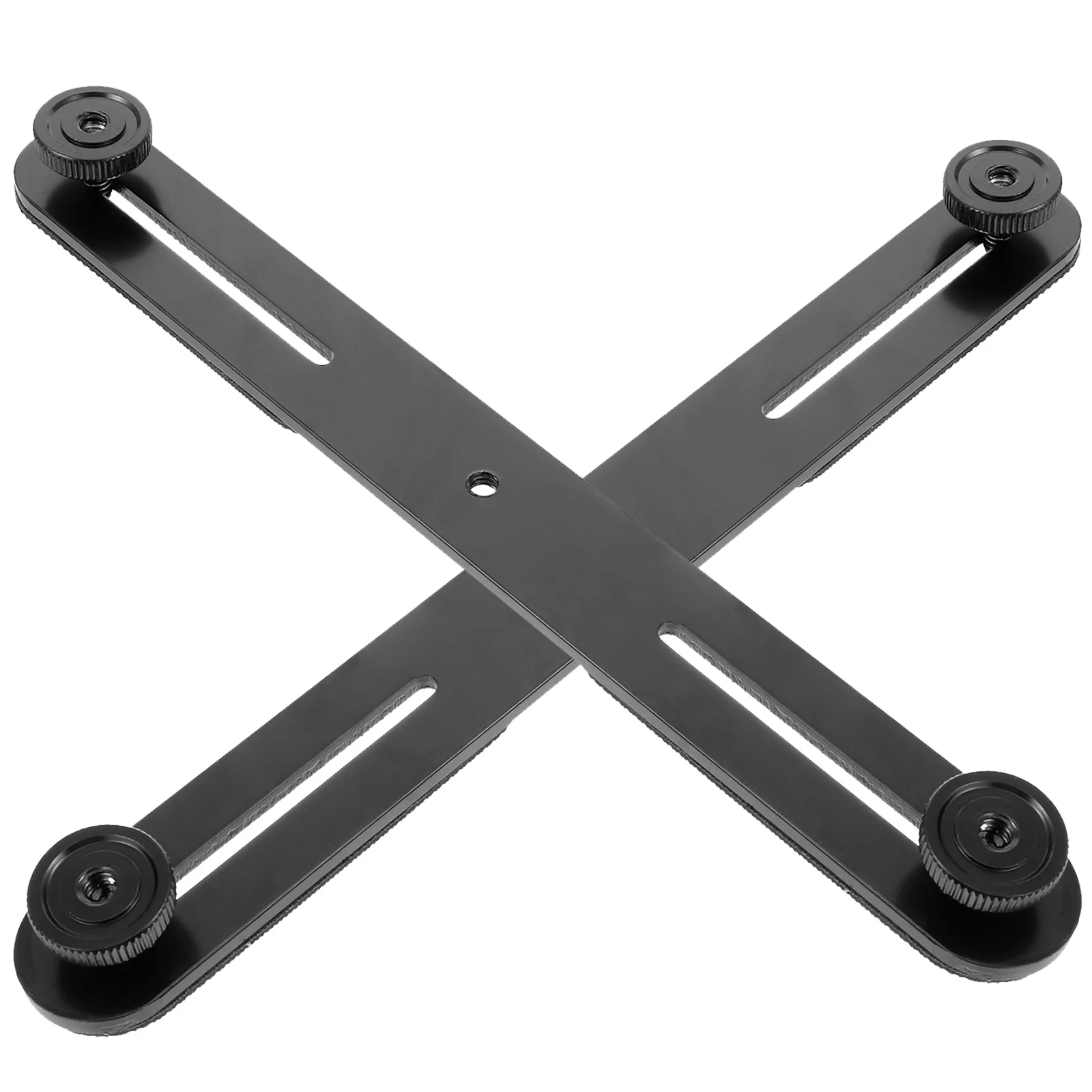 

2Pcs Adjustable Microphone Bar Flash Extension Bracket with Deep Knob Hole Dual Mount for Mic and Light Reliable Rustproof Build