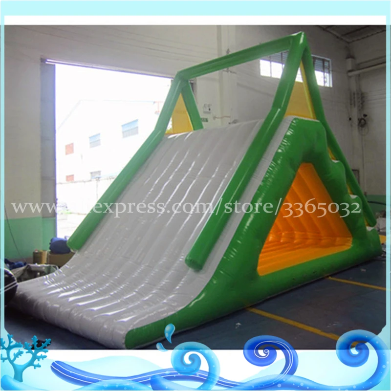 Commercial Inflatable Water Park Equipment Sea Yacht Inflatable Water Floating Pool Air Mattress Slides