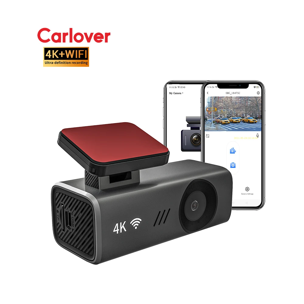 

Wholesale Car DashCam Super Night Vision 4K Car Camera Loop Recording Wifi S12 4K DashCam