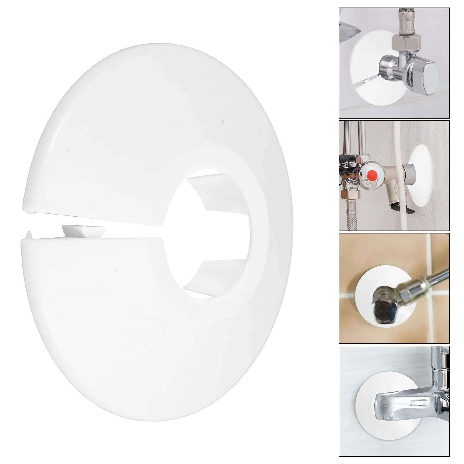 

10 Pcs Pipe Decorative Ring White Abs Watertight Rings Plumbing Pipes Under Sink Drain Covers Kitchen Facility