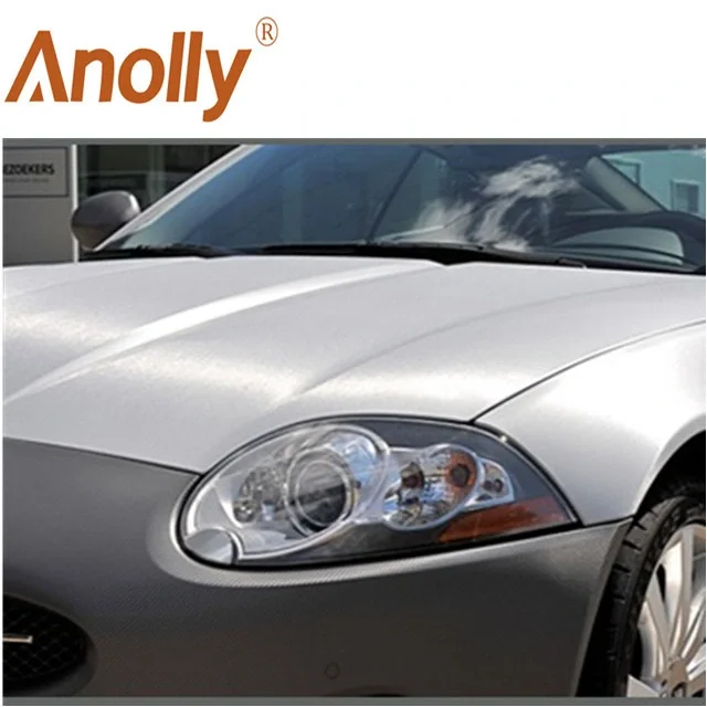 Anolly Interior Exterior Accessories Metallic Brushed Car Sticker Vinyl