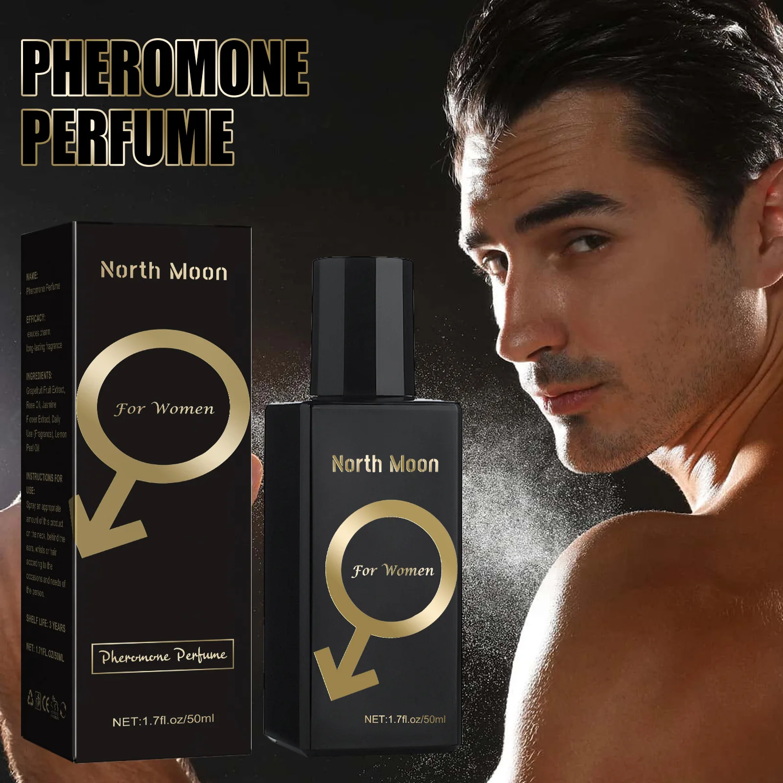 50ml Sex Perfume Pheromone  Flirting  for Men/Women Body Spray Oil with Attract The Opposite Sex Flirt