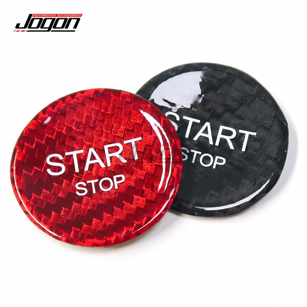 Real Carbon Fiber For Peugeot 308 408 508 3008 5008 For Citroen C3 C4 C5 DS3 DS4 DS6 Car Ignition Engine Start Stop Button Trim