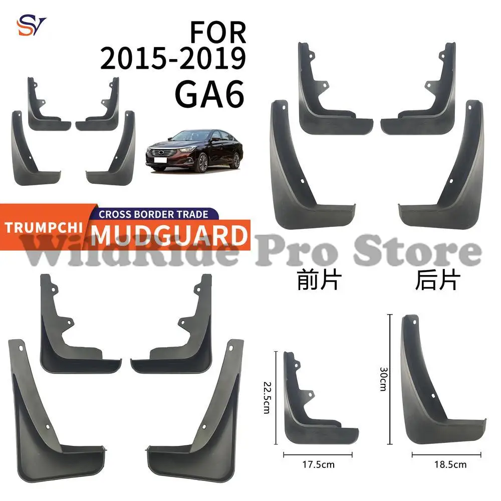 

Front & Rear Mud Flaps for 2015-2019 Trumpchi GA6 Car Tires PP Soft Rubber Protection with Easy Installation