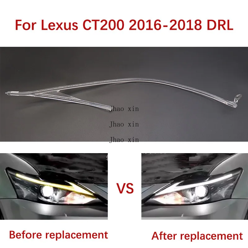 

Направляющие полосы белого света с ангельскими глазками для Lexus CT200 2016-2018, автомобильные фары, модуль балласта DRL, направляющие полосы дневных ходовых огней