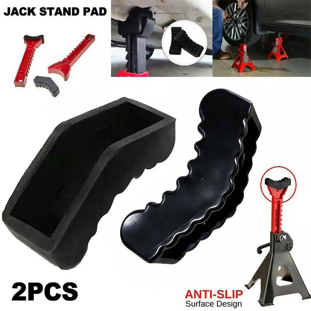 Car Slotted Lift Jack Stand Rubber Pad Floor Adapter Frame Rail Pinch Lifting Universal Repair Tools Safety Grip Pads 3Ton 6Ton