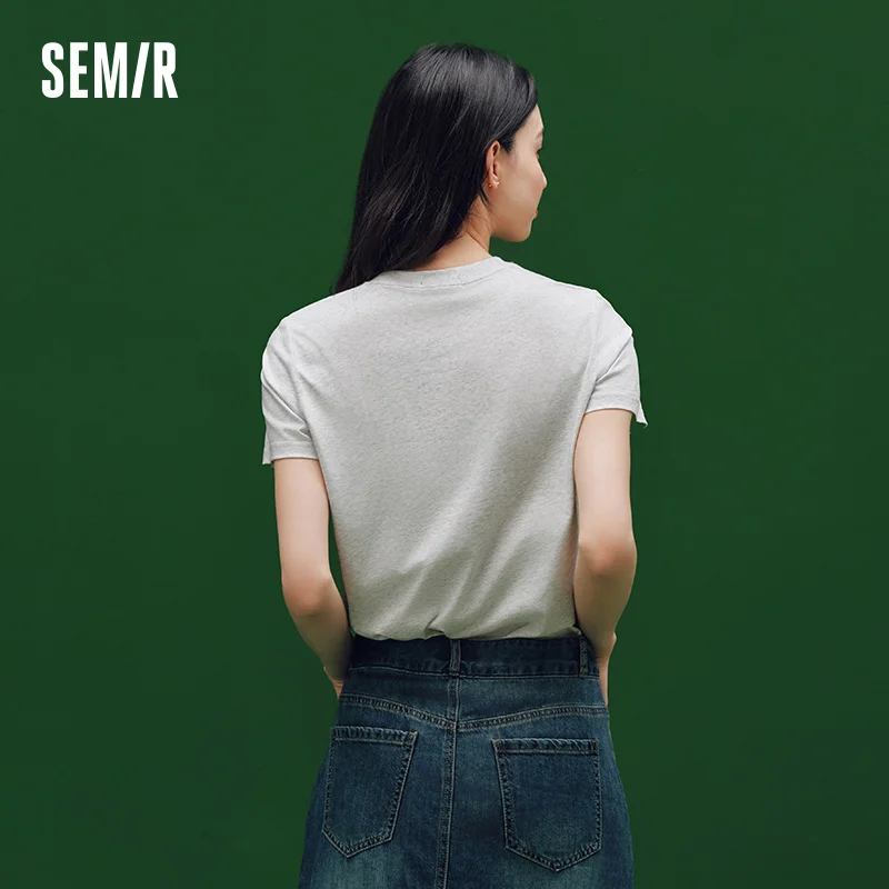 Semir تي شيرتات قصيرة الاكمام المرأة جراثيم 2025 نمط جديد فتل الرطوبة شعور رائع سريع الجفاف #6