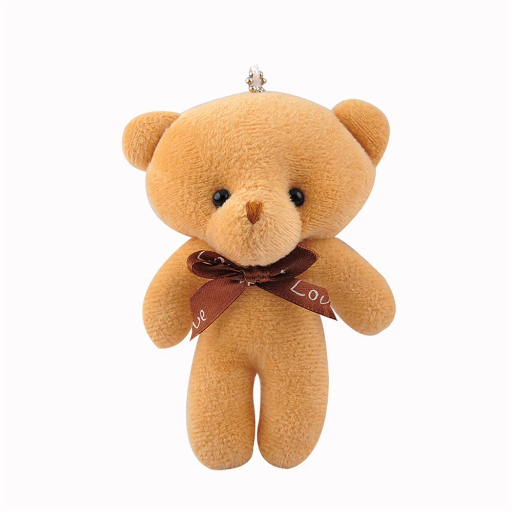 Teddy Conjoined Bear Doll Bear Pendant Plush Toy Key Chain Creative Doll Children\'s Small Gift