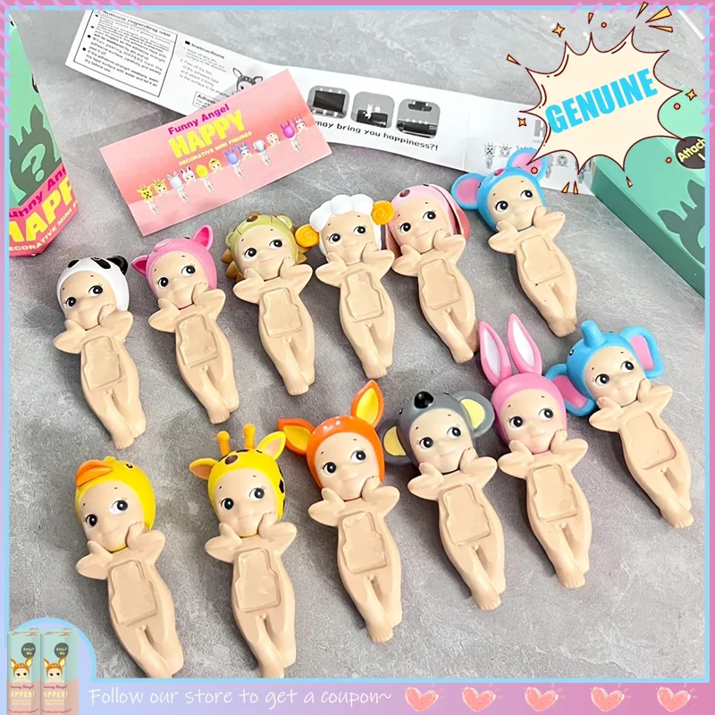 

Original Instok Sonny Angel Car Doll Kwaii Papa Angel Blind Box Trendy Collecte Figurine Car Screen Ornament Action Figure Gift