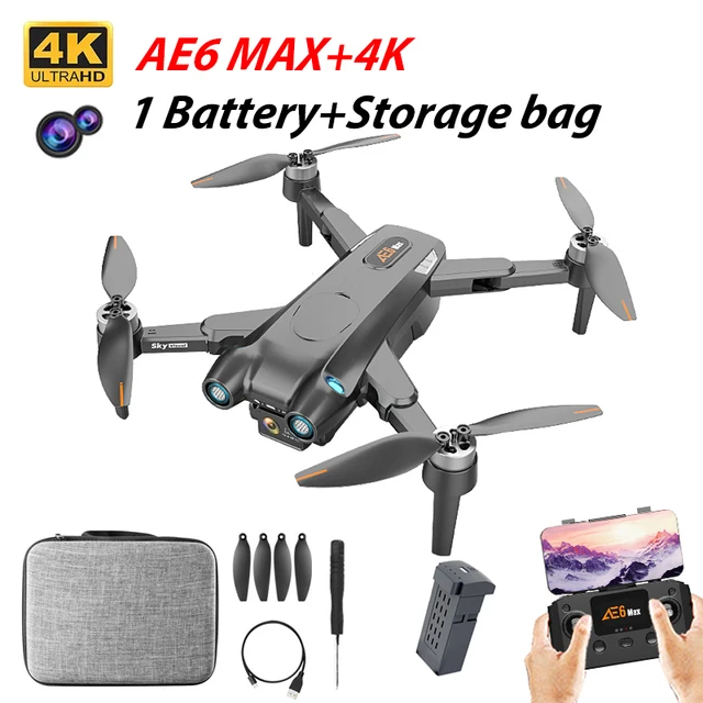 AE6 PRO MAX GPS Obstakel vermijden Drone Accessoires 7.4V 1550mAh Batterij Propeller AE6 PRO max Drone Batterij Blades AE6 Dron To