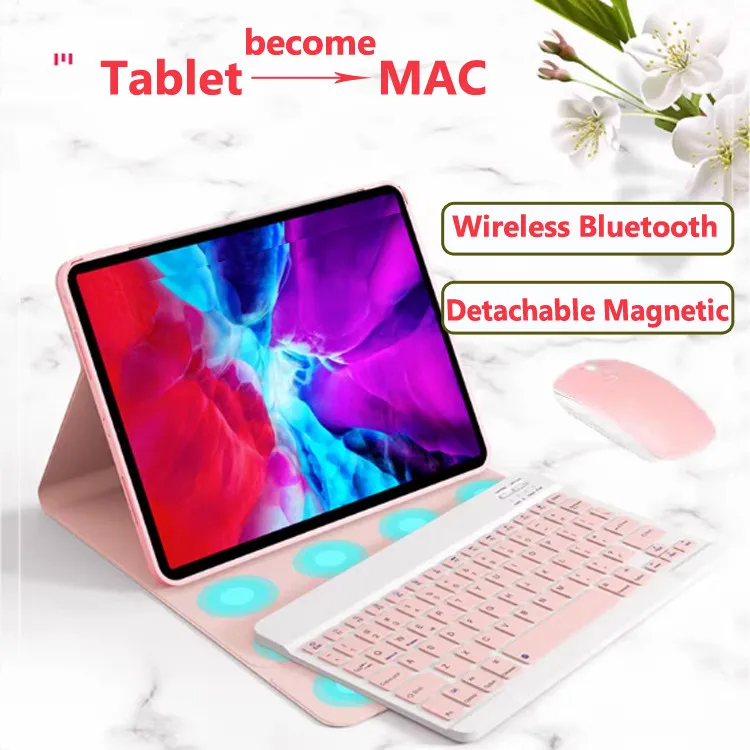 

Keyboard Case for Tecno MegaPad 11 T1101 Tablet for Tecno Megapad 11 11-inch Magnetic Detachable Keyboard Free Wireless Mouse