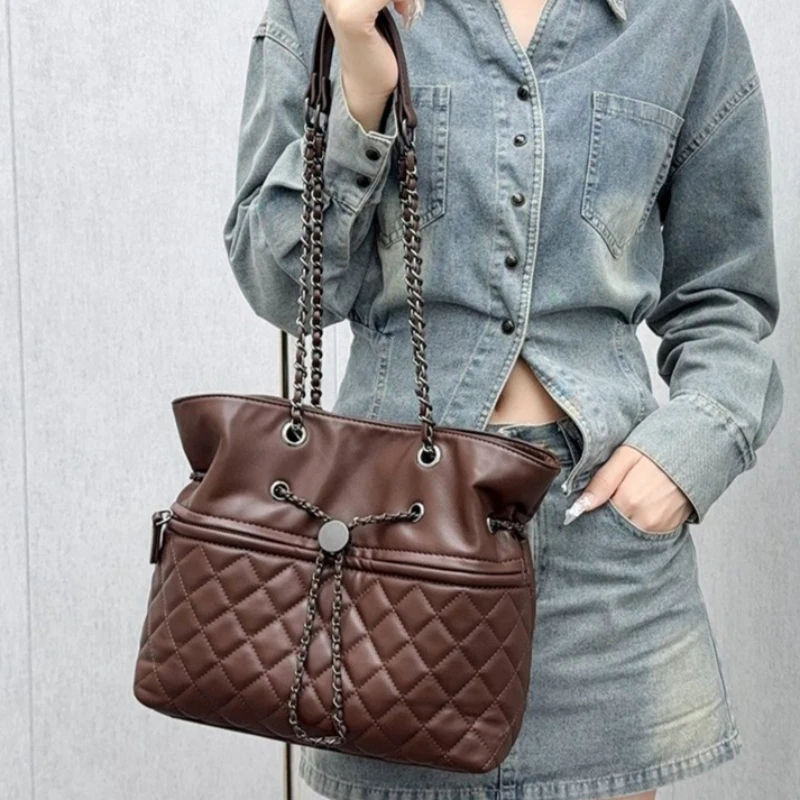 

Женская сумка через плечо из кожи премиум-класса, женская сумка люксового бренда, классическая сумка через плечо от элегантного дизайнера