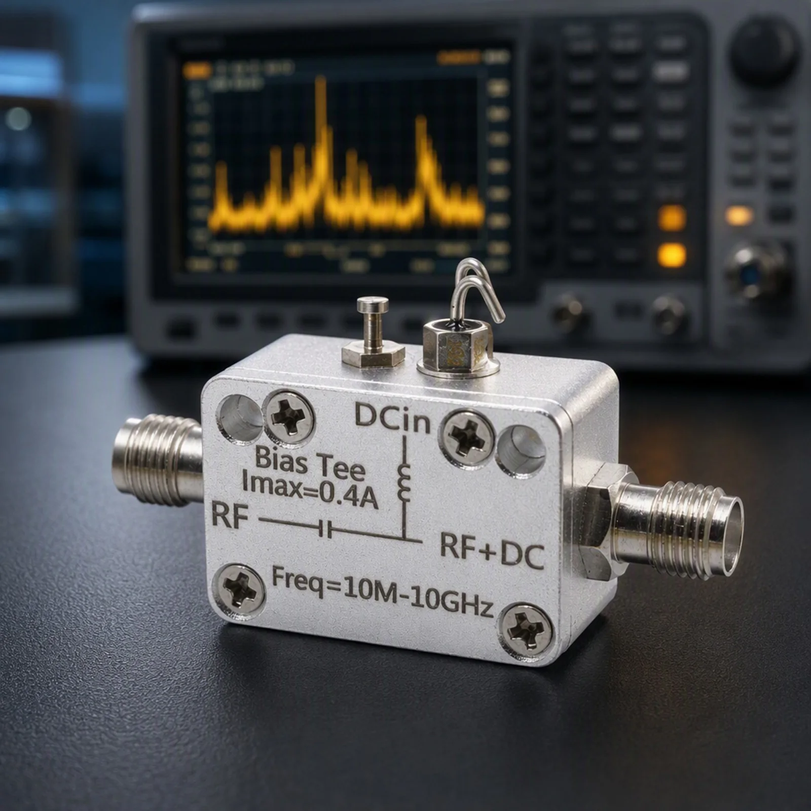 RF Coaxial Bias Tee 10MHz 10GHz DC Injector for SDR for Navigation for Amateur Radio 50V 0.4A Easy to Use