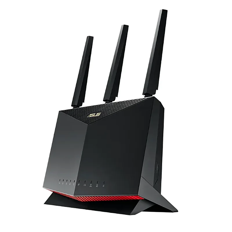 Asus RT-AX86U AX5700 ROG Gaming WiFi Router 5700 Mbps Wi-Fi de doble banda, hasta 2500 pies cuadrados y más de 35 dispositivos, NVIDIA GeForce