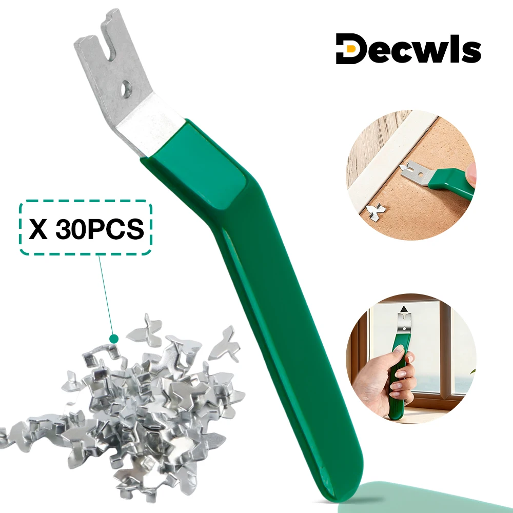 1PC Glazing Push Point Driver Tool, Glazier Setting Tool With 50 Push Points, Galvanized Iron Material For Framing Glass Picture