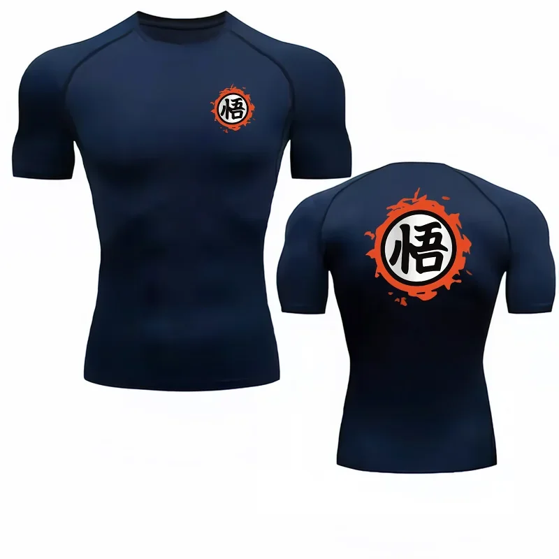 Dragon Ball Goku  Symbol 3D Print Unisex Quick Dry Breathable Compression T-shirt Short Sleeve Gym Workout Sports Undershirt