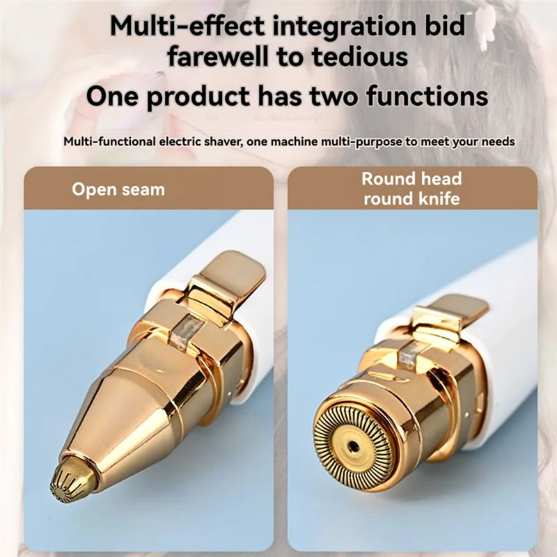 2In1 여성용 헤어 트리머 충전식 얼굴 털 트리머 충전식 얼굴 털 제거제-A77G