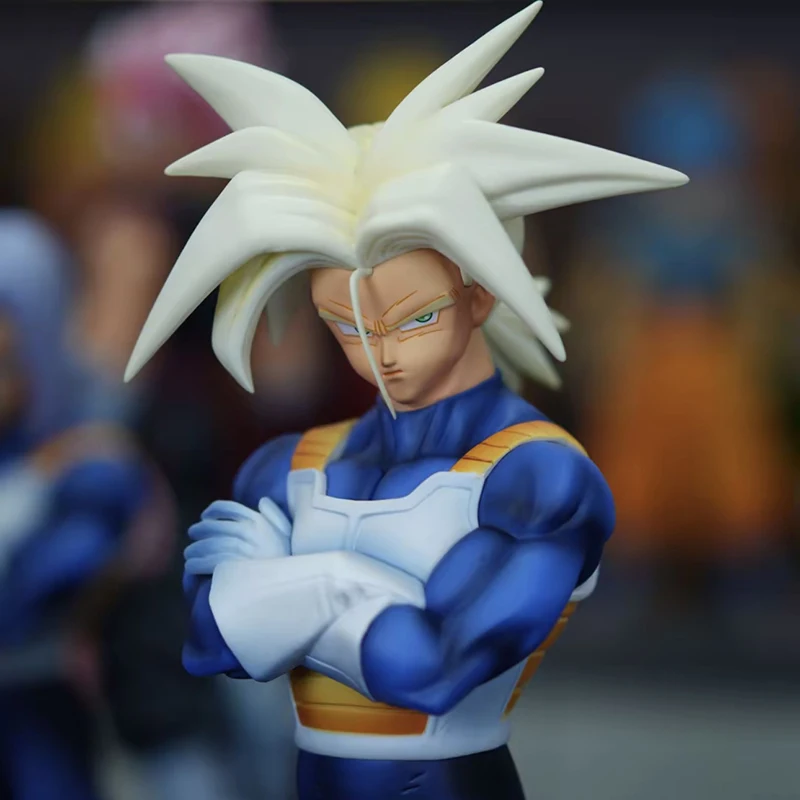 Dragon Ball Super Saiyan – figurine troncs 30cm, poupée d'action Double Face remplaçable pour décoration de bureau, jouet de collection, cadeau