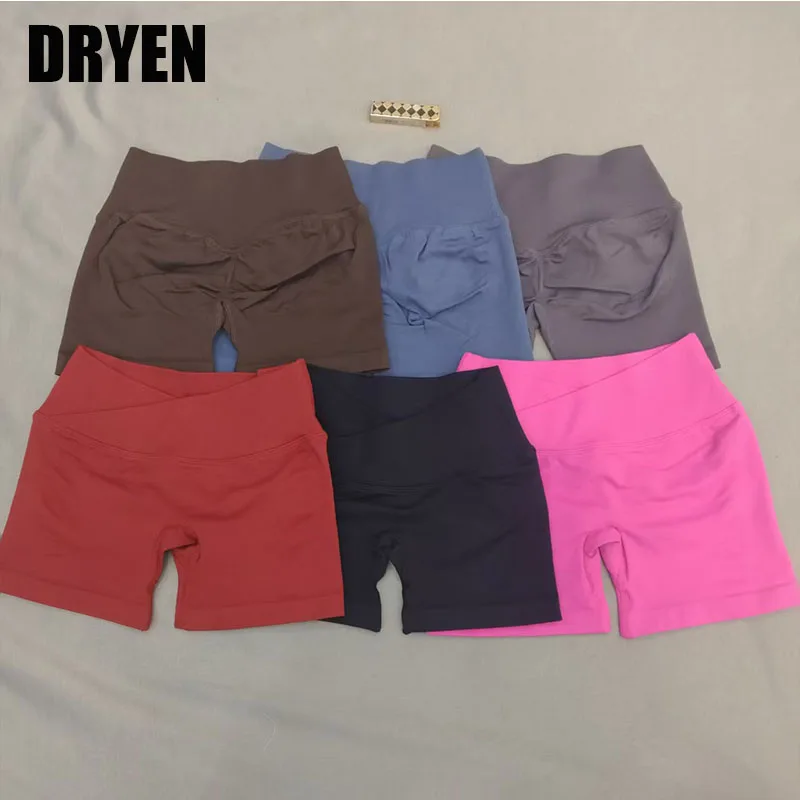 

Женские бесшовные леггинсы DRYEN Impact 4.5 дюйма для спортзала, устойчивые к приседаниям, для пилатеса, велоспорта, фитнеса, йоги, бега и тренировок