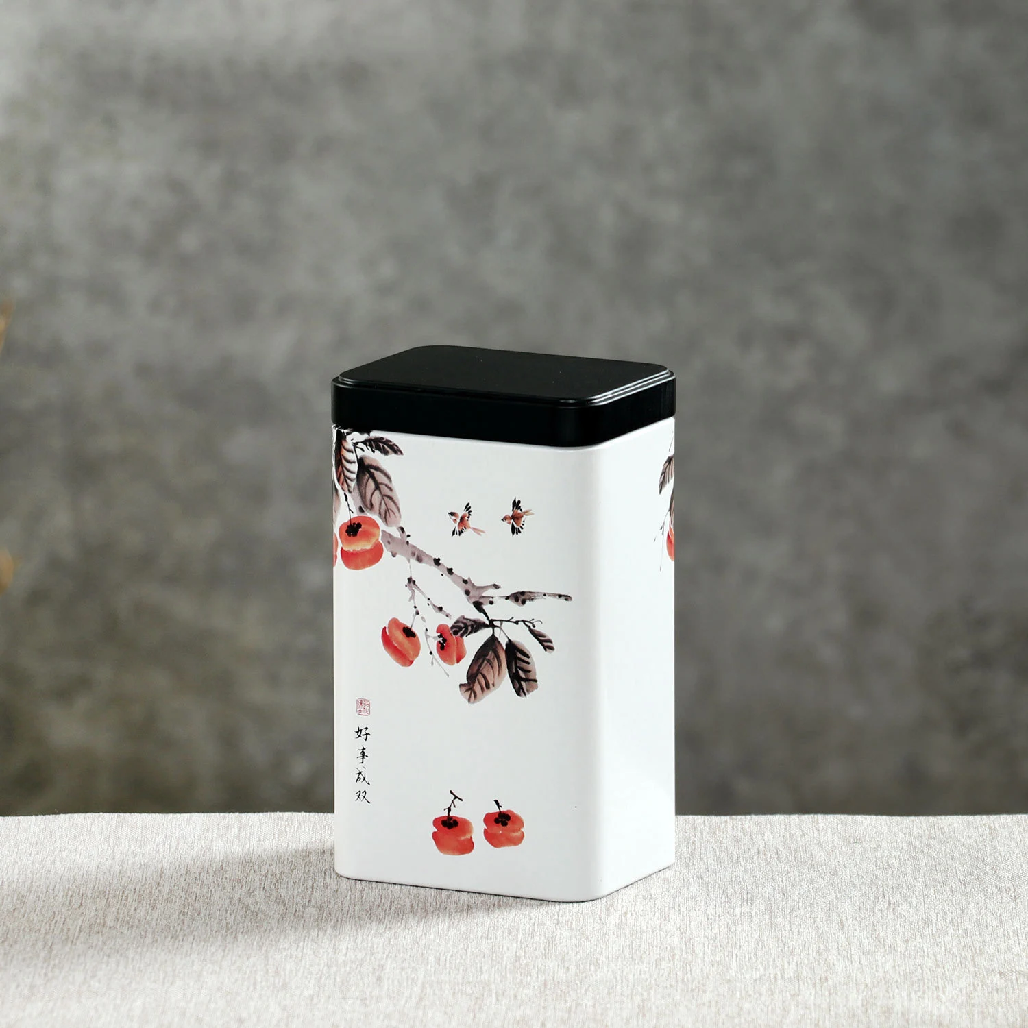 

Chinese Styke Metal Sealed Tea Caddy Coffee Bean Loose Tea Candy Sealed Packaging Tin Boxes Household Moisture Proof Organizer