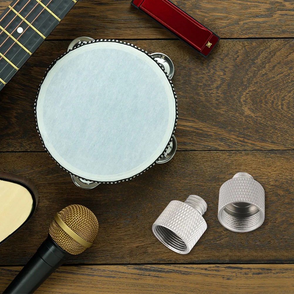 4pcs 3/8" To 5/8" Mic Stand Adapter 1/4 Inch Threaded Screw Converter For Tripod Camera Accessories Mount Holder Microphone