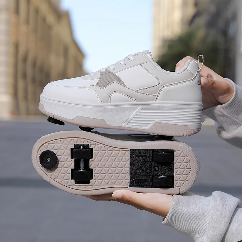 

All-Size Heelys: 4-Wheel Retractable for Boys, Transformable for Students, Fly Shoes for Girls (Adults Available)