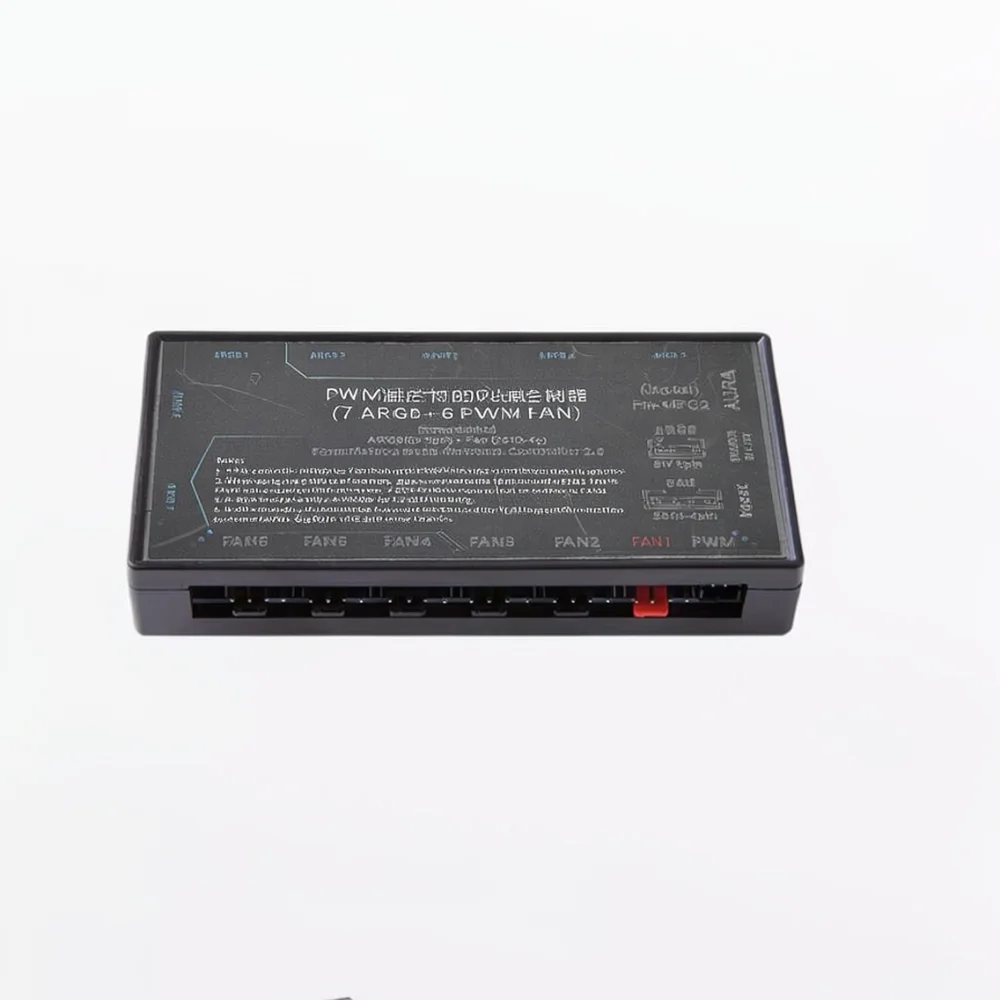 Computer Case Cooling Fan Controller PWM Hub 5V 3Pin ARGB Sync Wireless Remote Control For HJKJ Desktop PC Fan Management